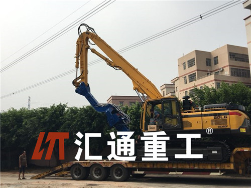 挖掘機打樁臂、打樁臂、打樁錘、挖掘機打樁臂廠家